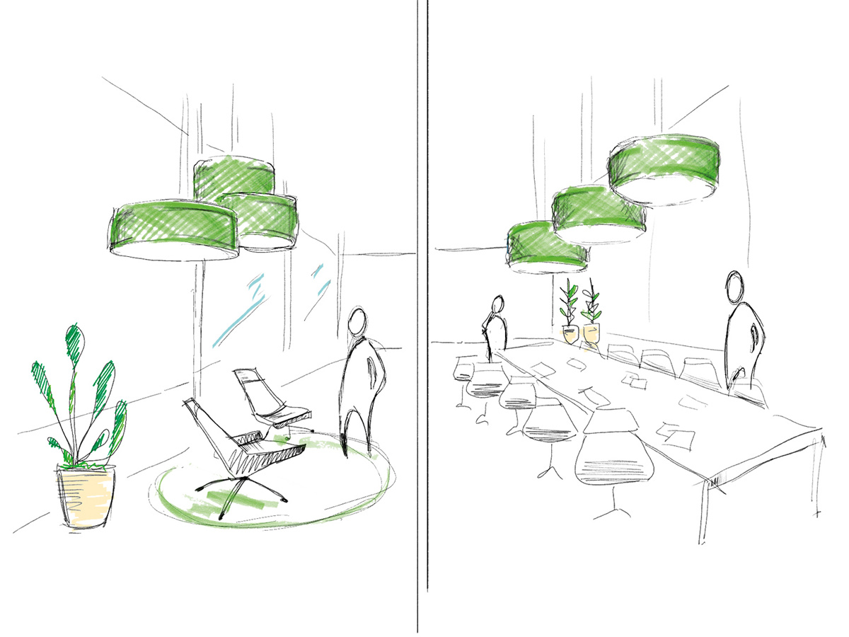 Artemide Eggboard Suspension Lamp
