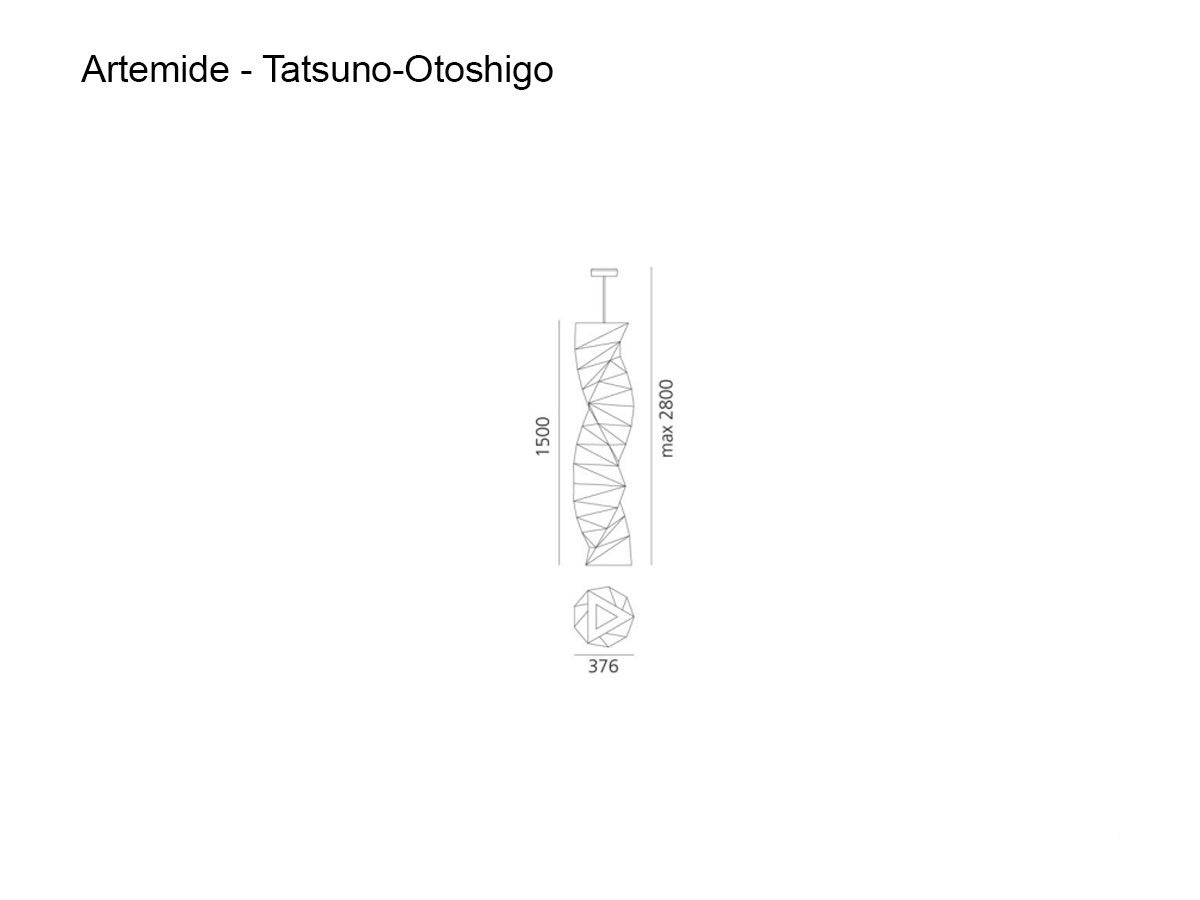 Artemide In Ei Tatsuno Otoshigo Suspension Lamp