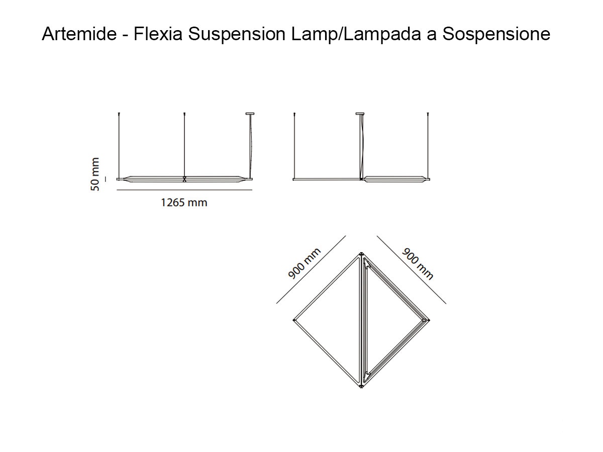 Artemide Flexia Dali Suspension Lamp