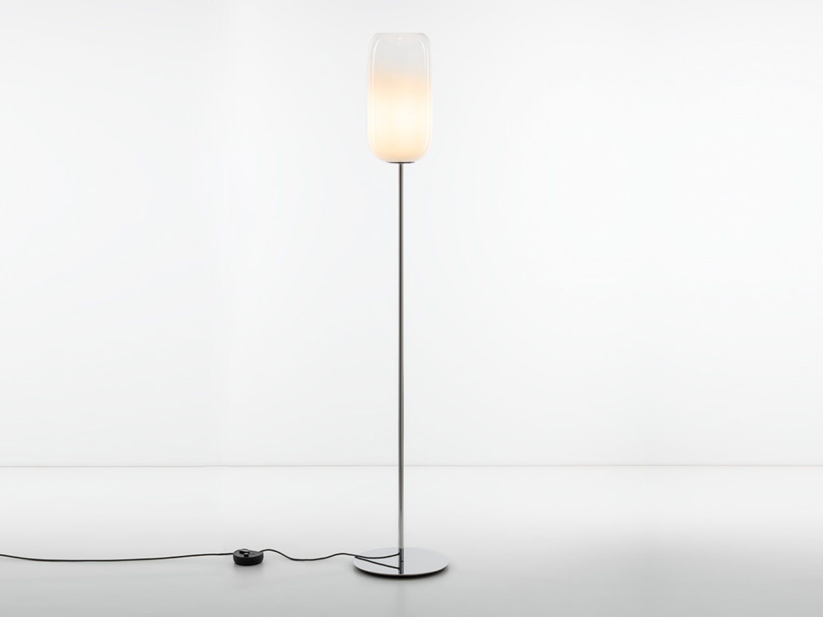 Artemide Gople F Floor Lamp Silver Structure