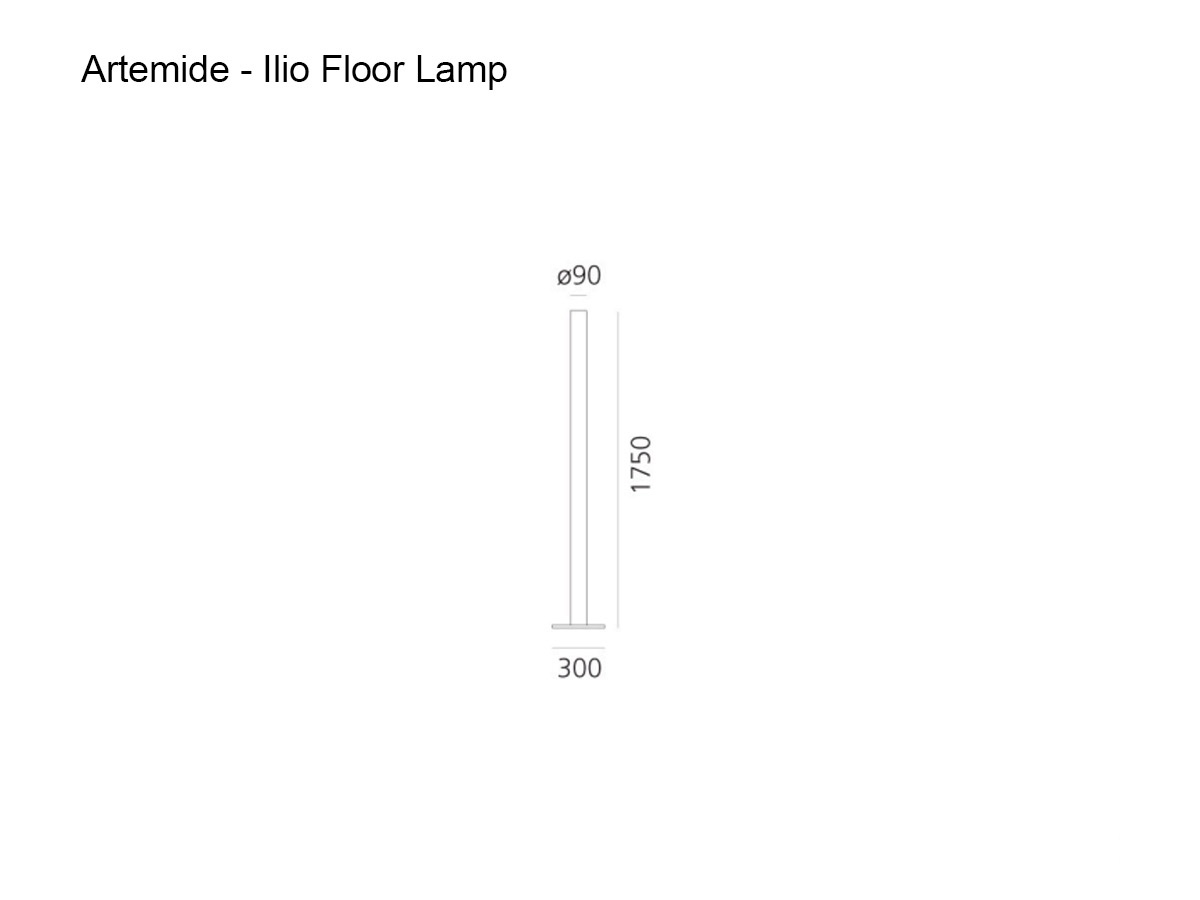 Artemide Ilio Floor Lamp Ruby Red Collection