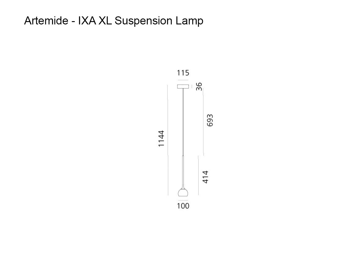 Artemide Ixa Suspension Lamp Xl
