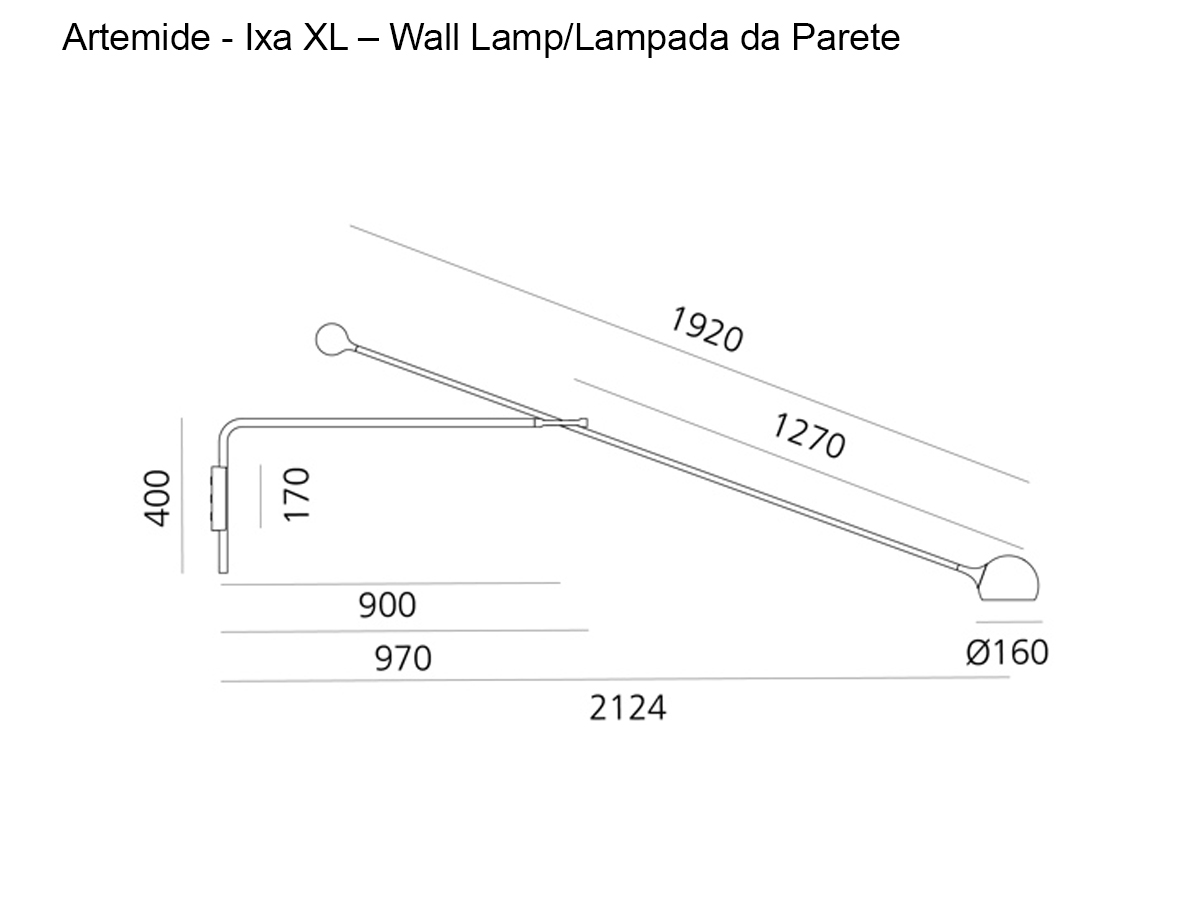 Artemide Ixa Wall Lamp Xl