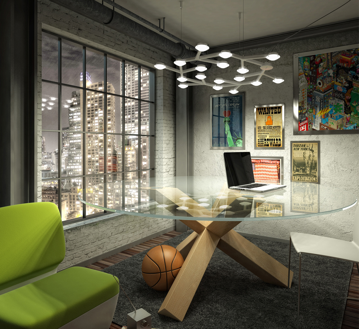 Artemide Led Net Suspension Lamp