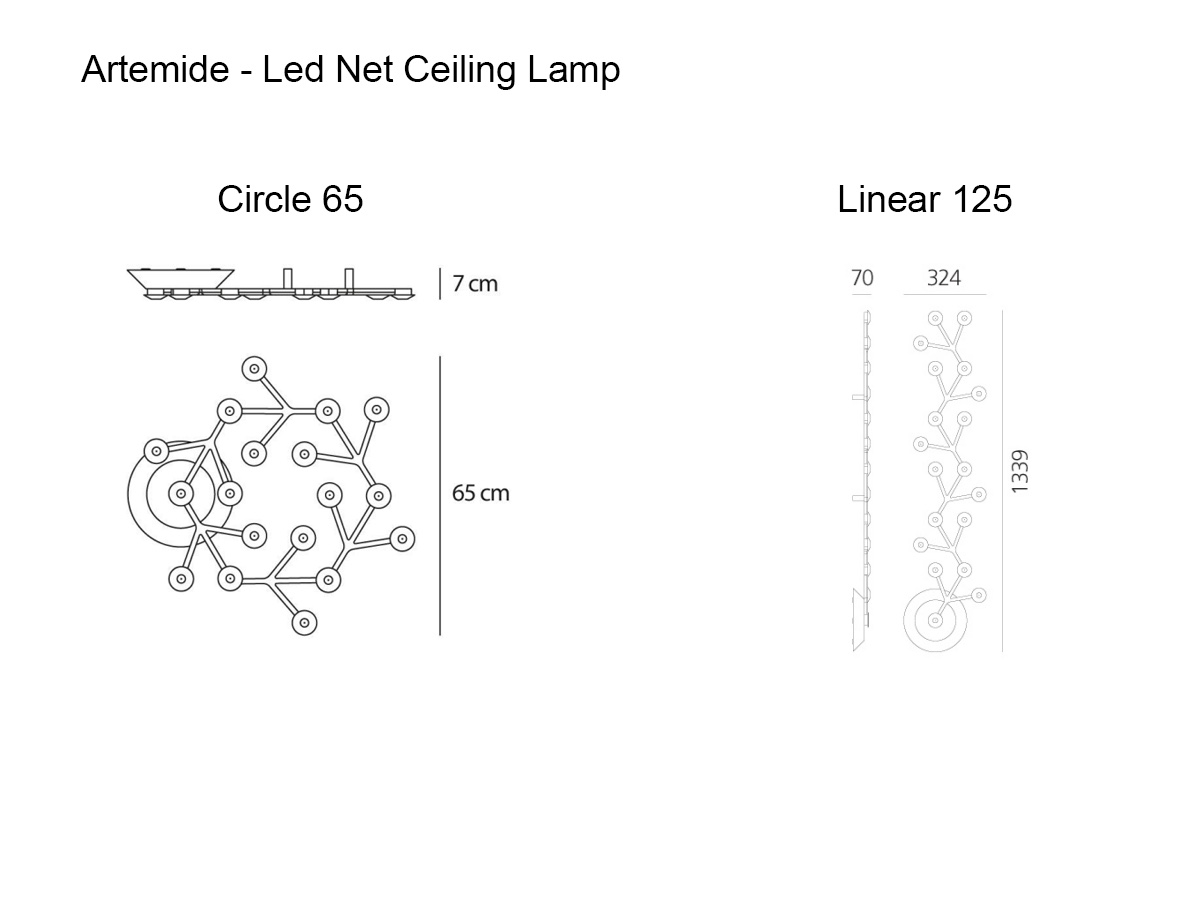 Artemide Led Net Ceiling Lamp