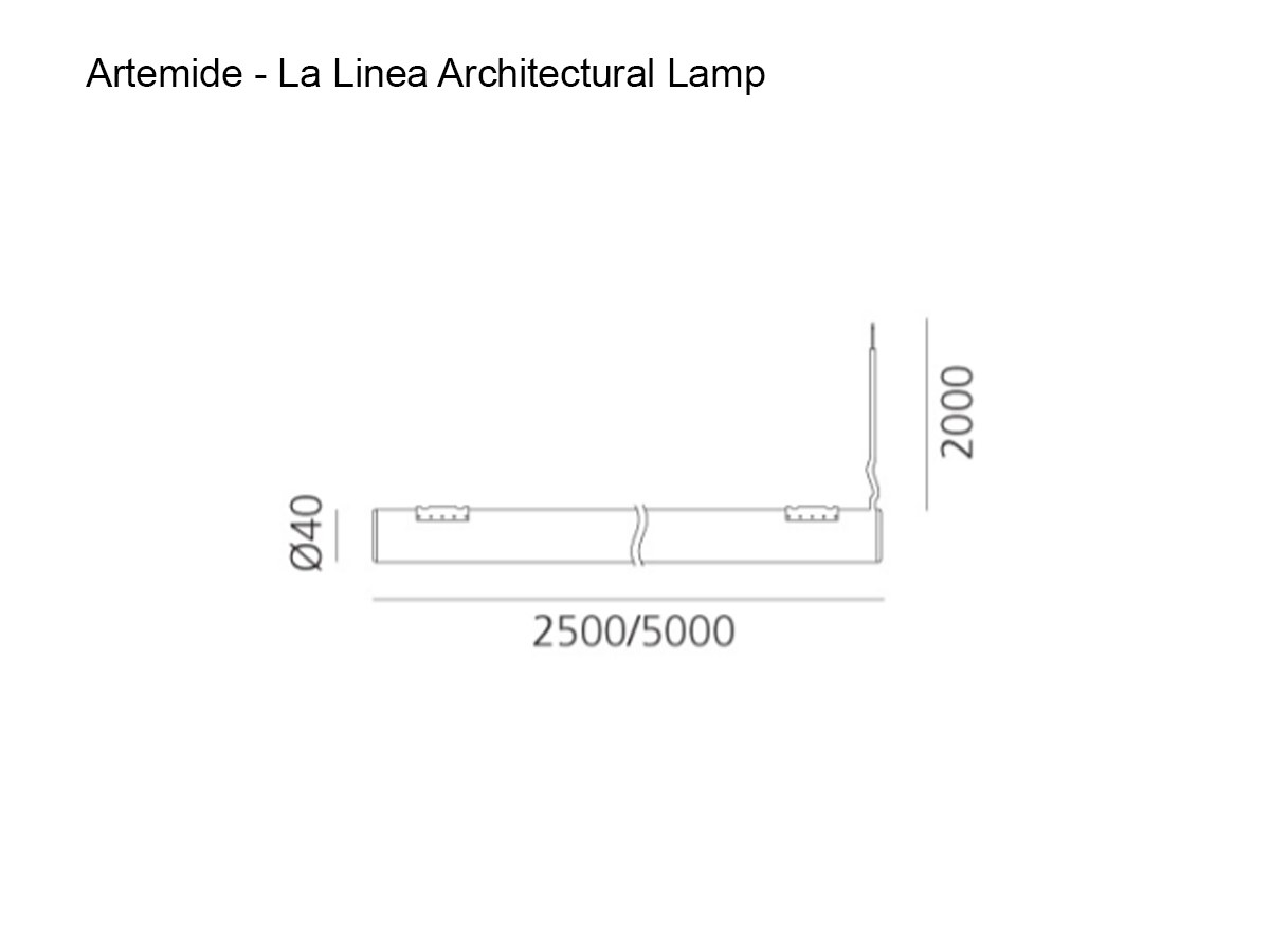 Artemide La Linea Architectural Lamp