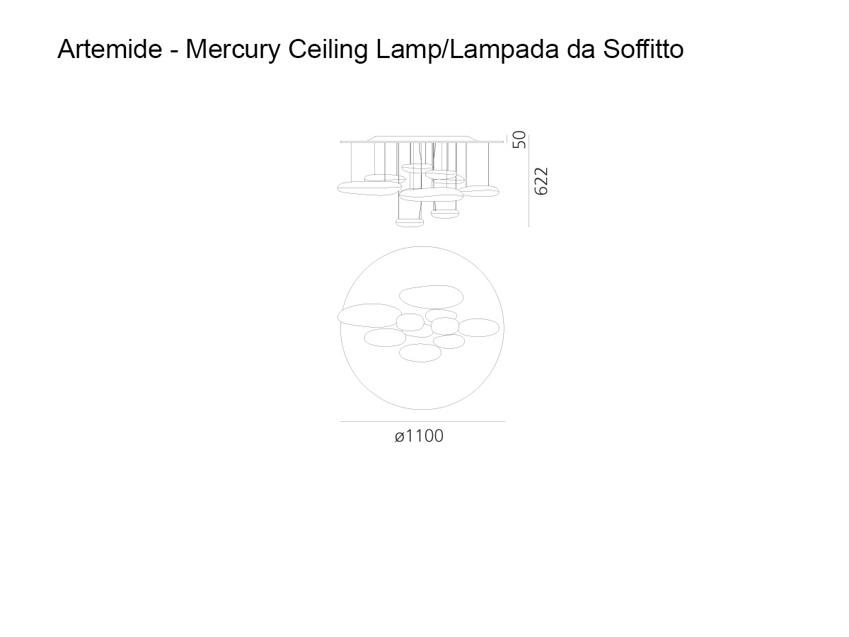 Artemide Mercury Ceiling Lamp