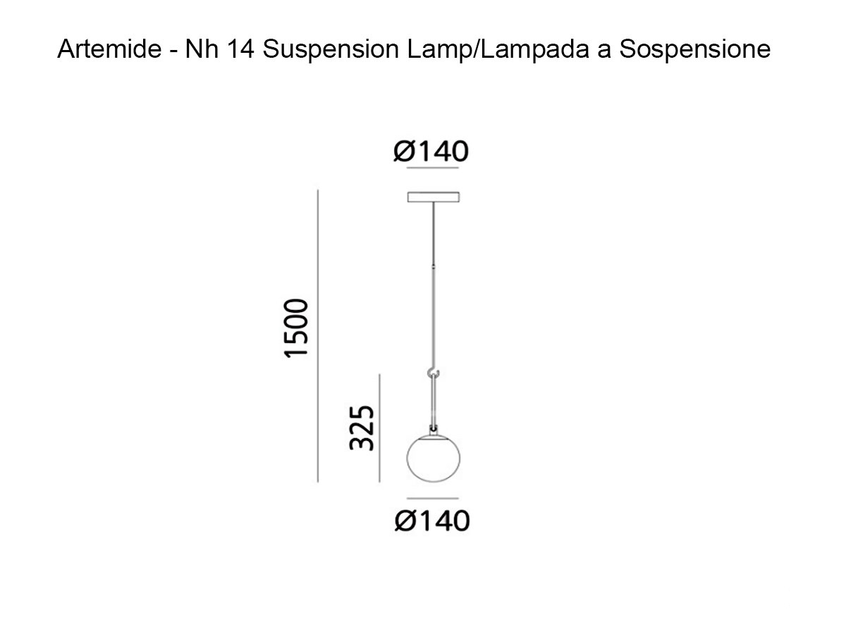 Подвесной светильник Artemide nh 14