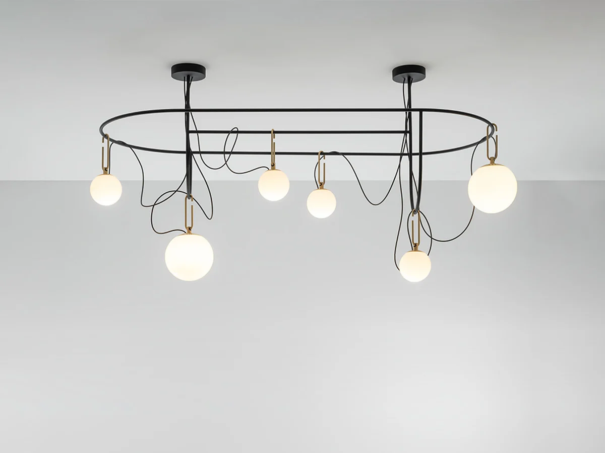 Artemide Nh S5 Elliptic Suspension Lamp