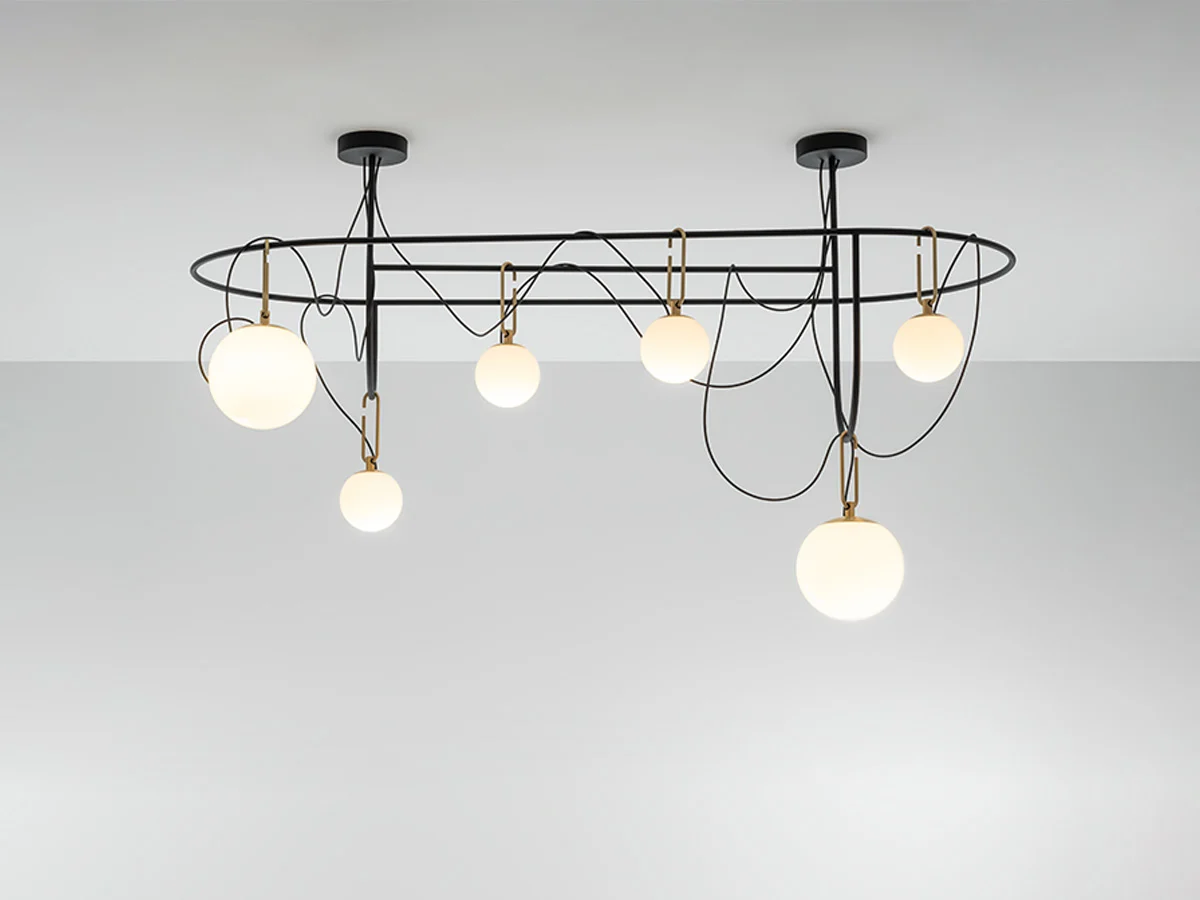 Artemide Nh S5 Elliptic Suspension Lamp