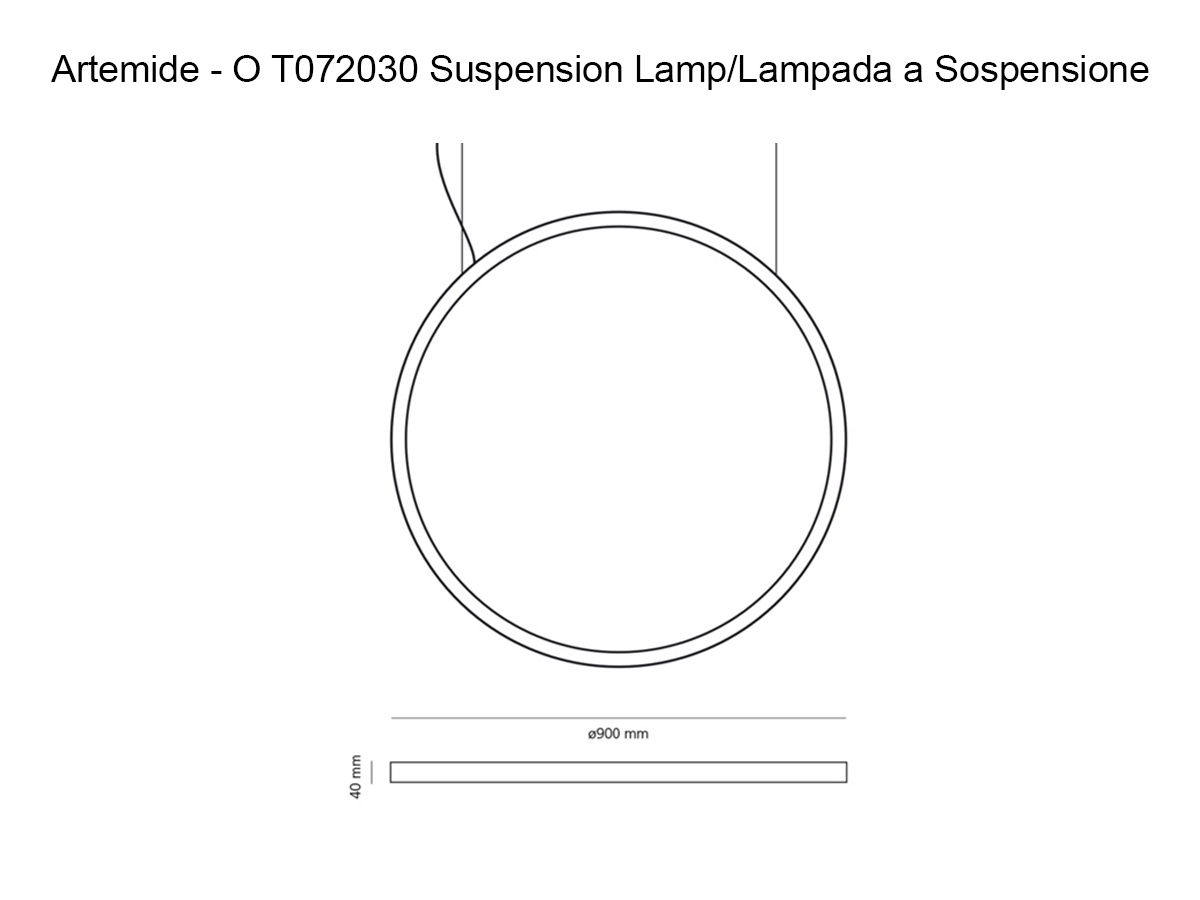Artemide O T072030 Suspension Lamp Outdoor