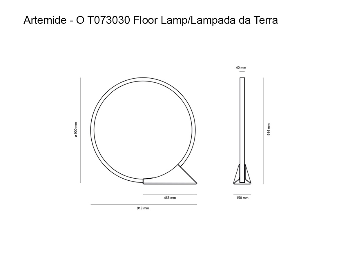 Artemide O T073030 Floor Lamp Outdoor
