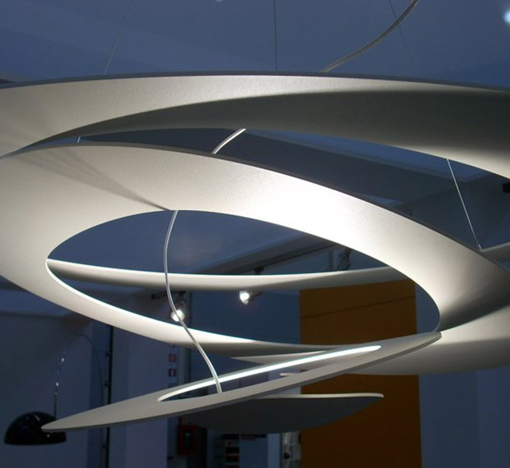 Artemide Pirce Suspension Lamp White Halo
