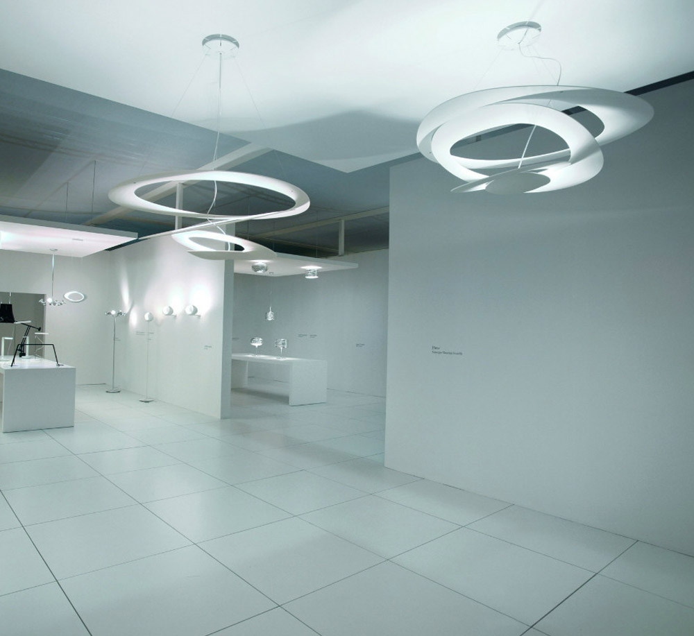 Artemide Pirce Suspension Lamp White Halo