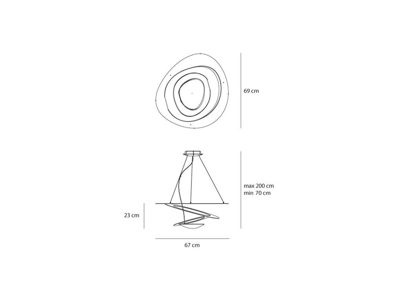 Artemide Pirce Mini Led Lamp Suspension