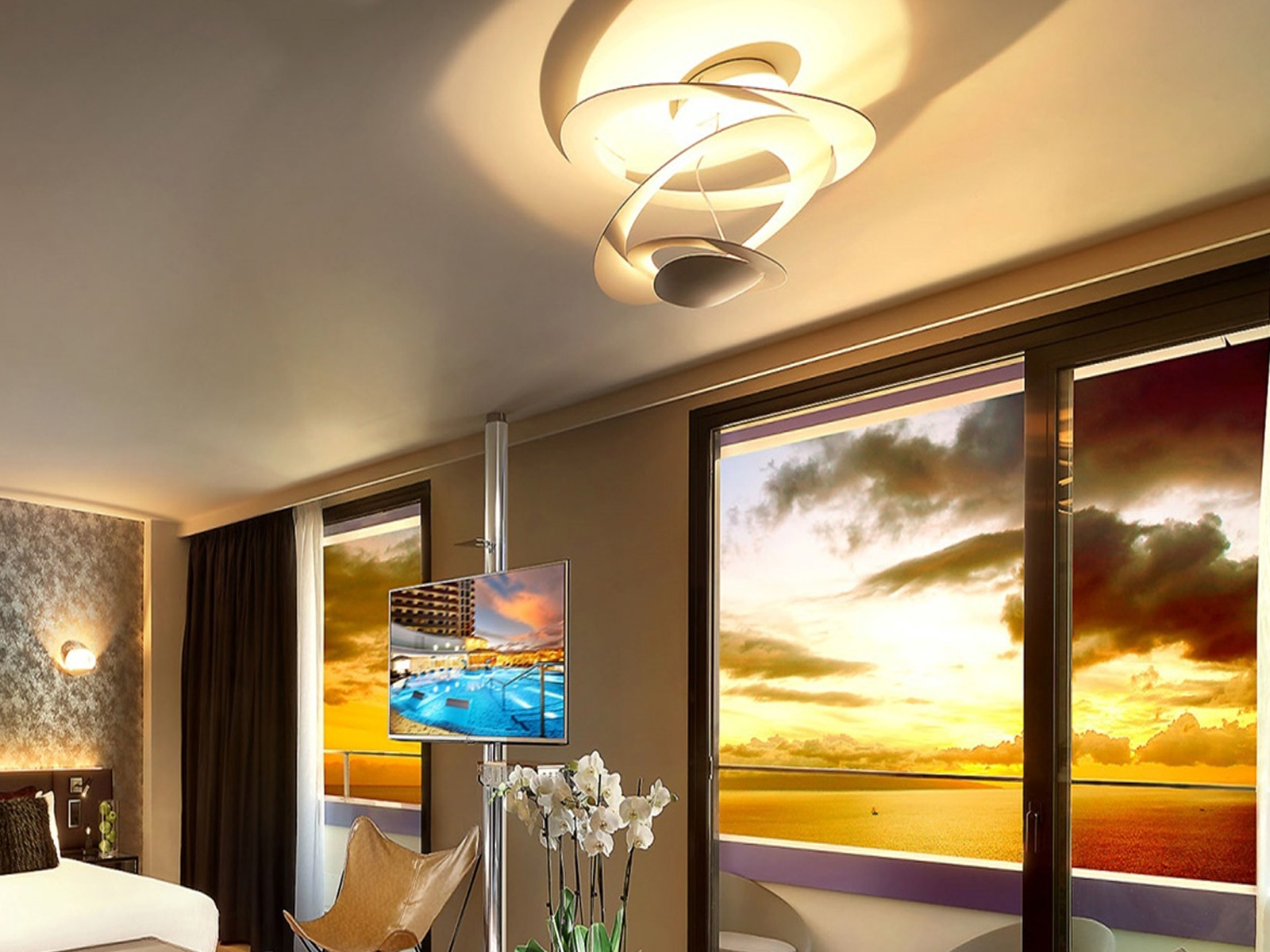 Artemide Pirce Led Ceiling Lamp