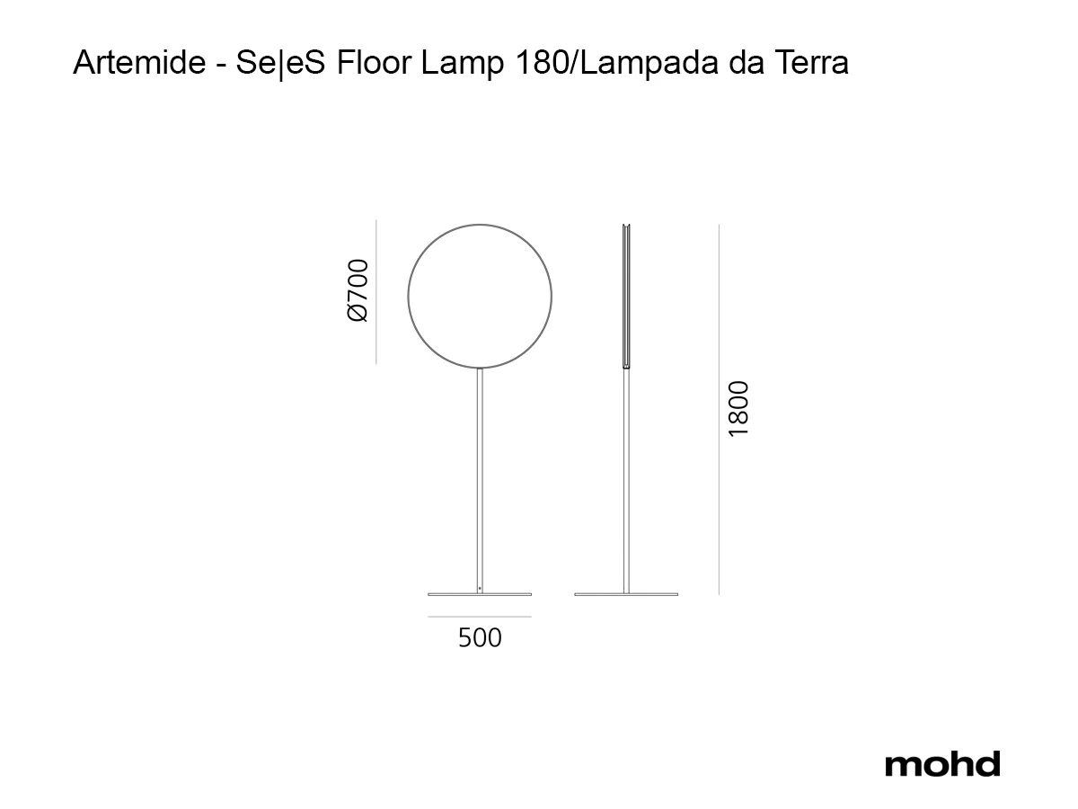 Artemide Seores Floor Lamp 180