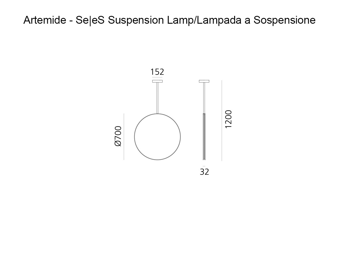 Artemide Seores Suspension Lamp