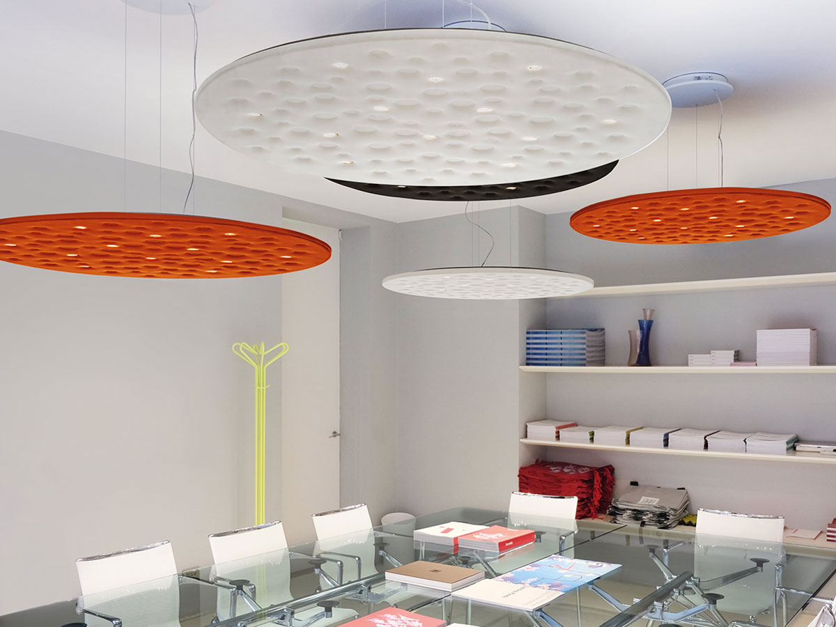 Artemide Silent Field 20 Luce Direct Lightindirect Suspension Lamp