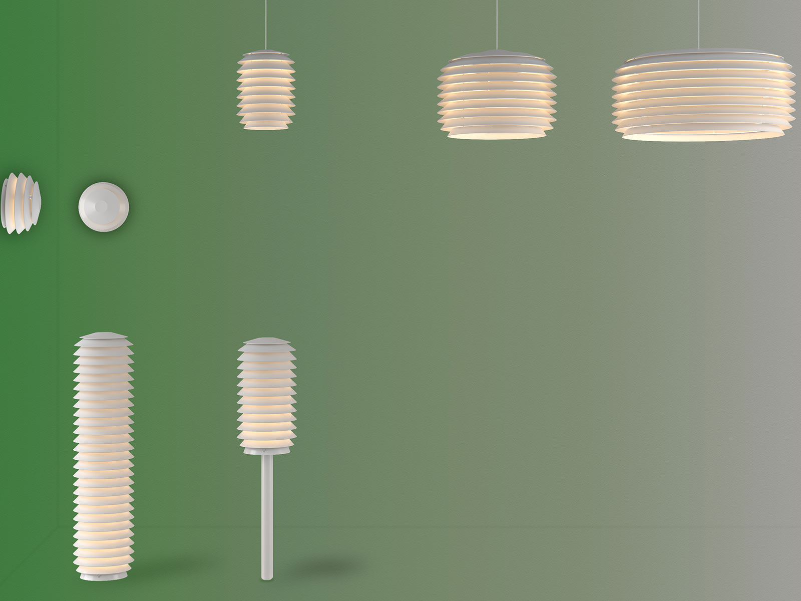 Artemide Slicing Stem Outdoor Floor Lamp