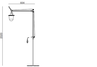 Artemide Tolomeo Lampione Outdoor Floor Lamp