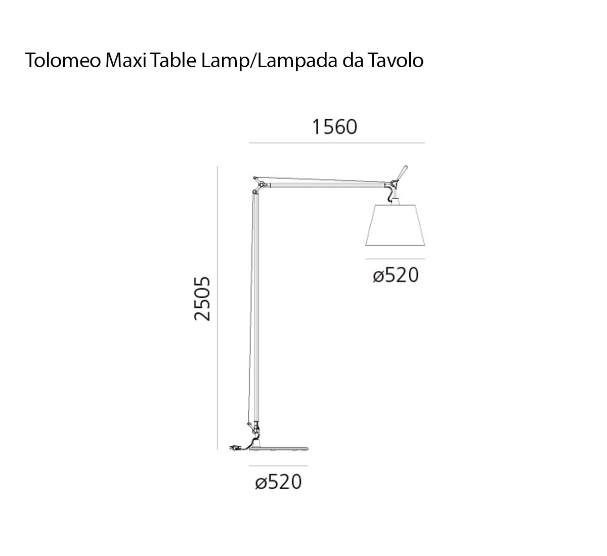 Artemide Tolomeo Maxi Floor Lamp