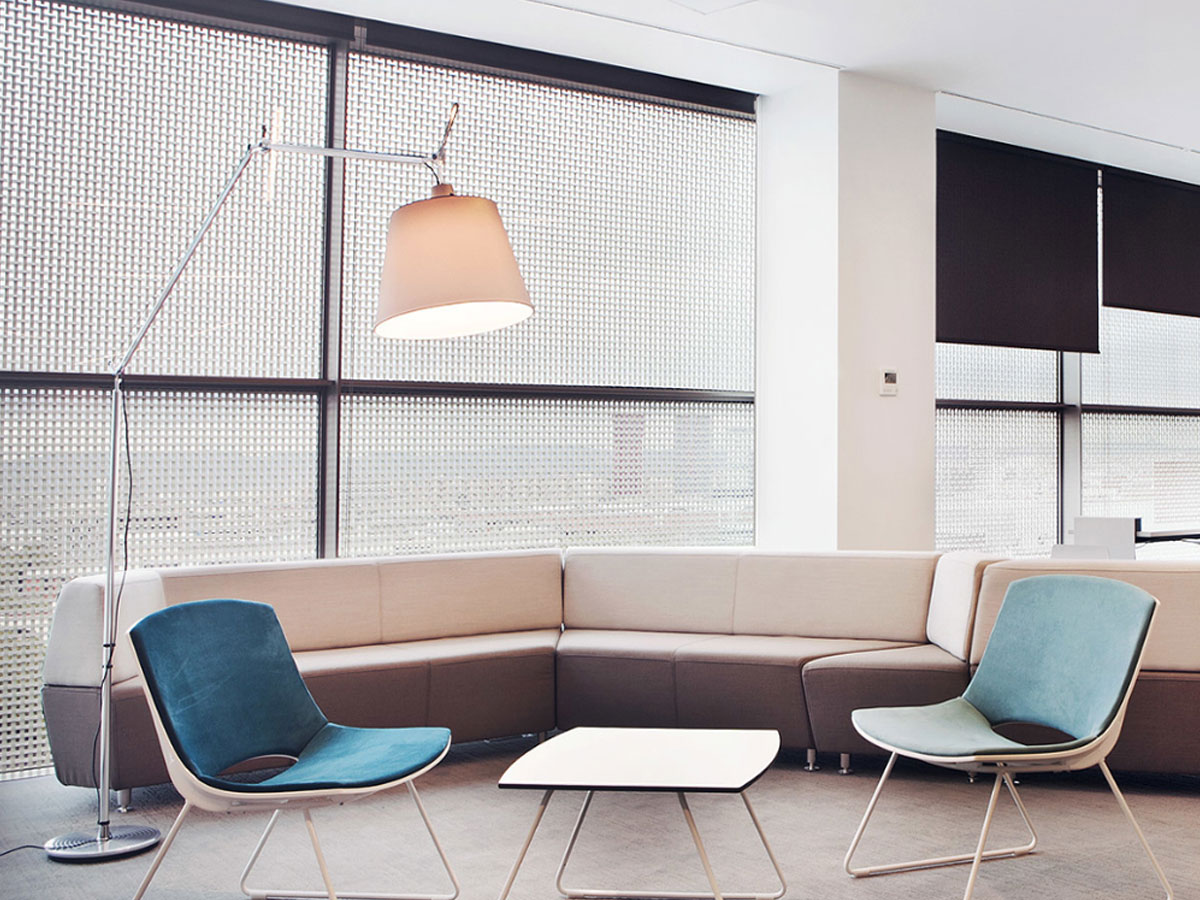 Artemide Tolomeo Mega Floor Lamp Aluminium Parchment Dimmer