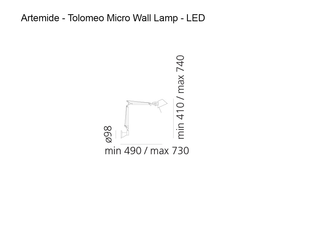 Бра Artemide Tolomeo Micro, LED