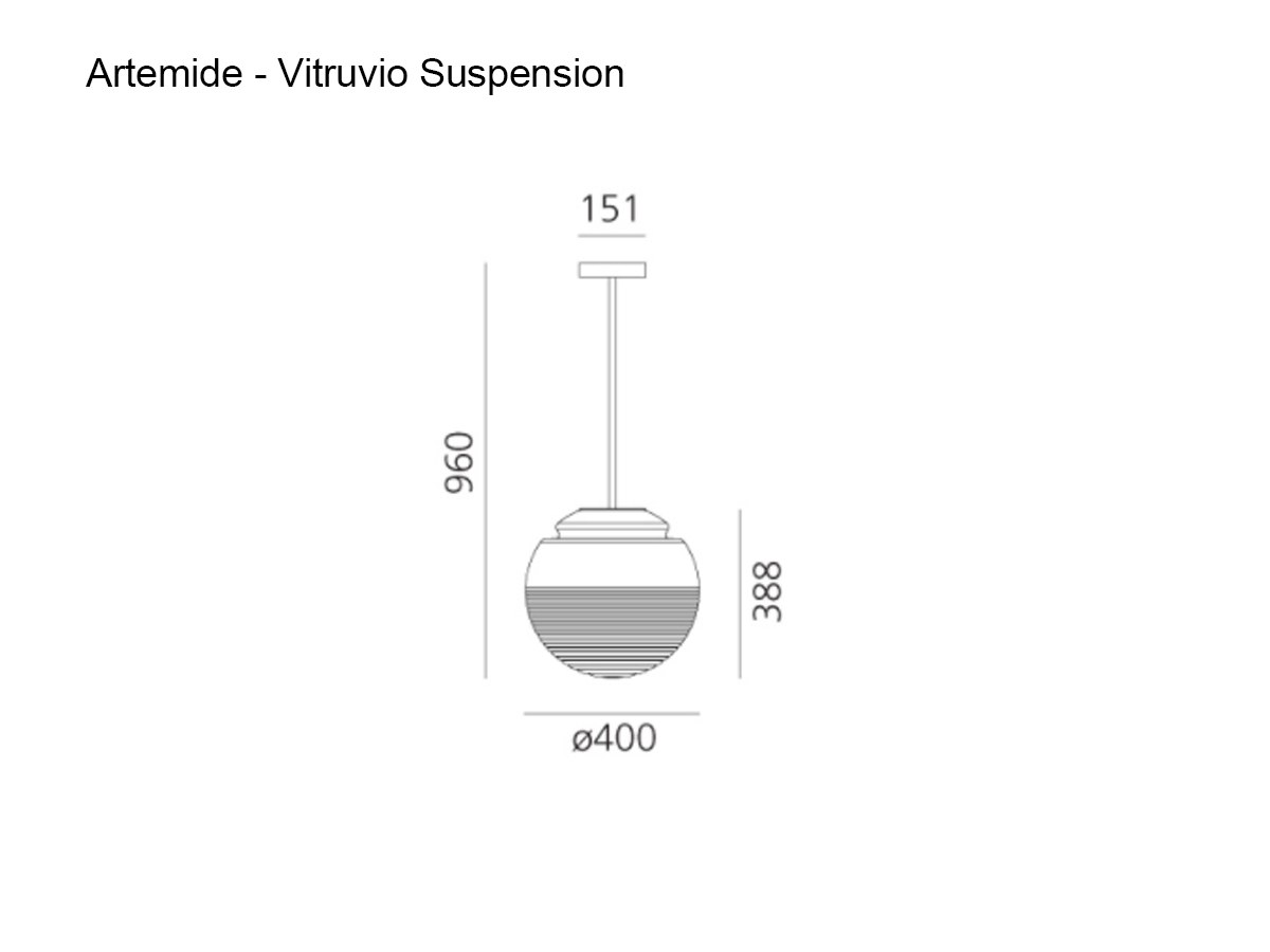 Artemide Vitruvio Suspension Lamp