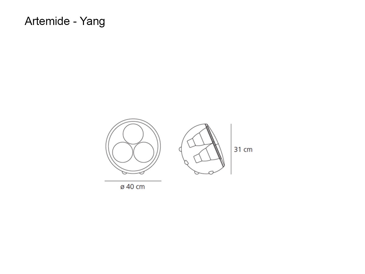 Artemide Yang Floor Table Lamp