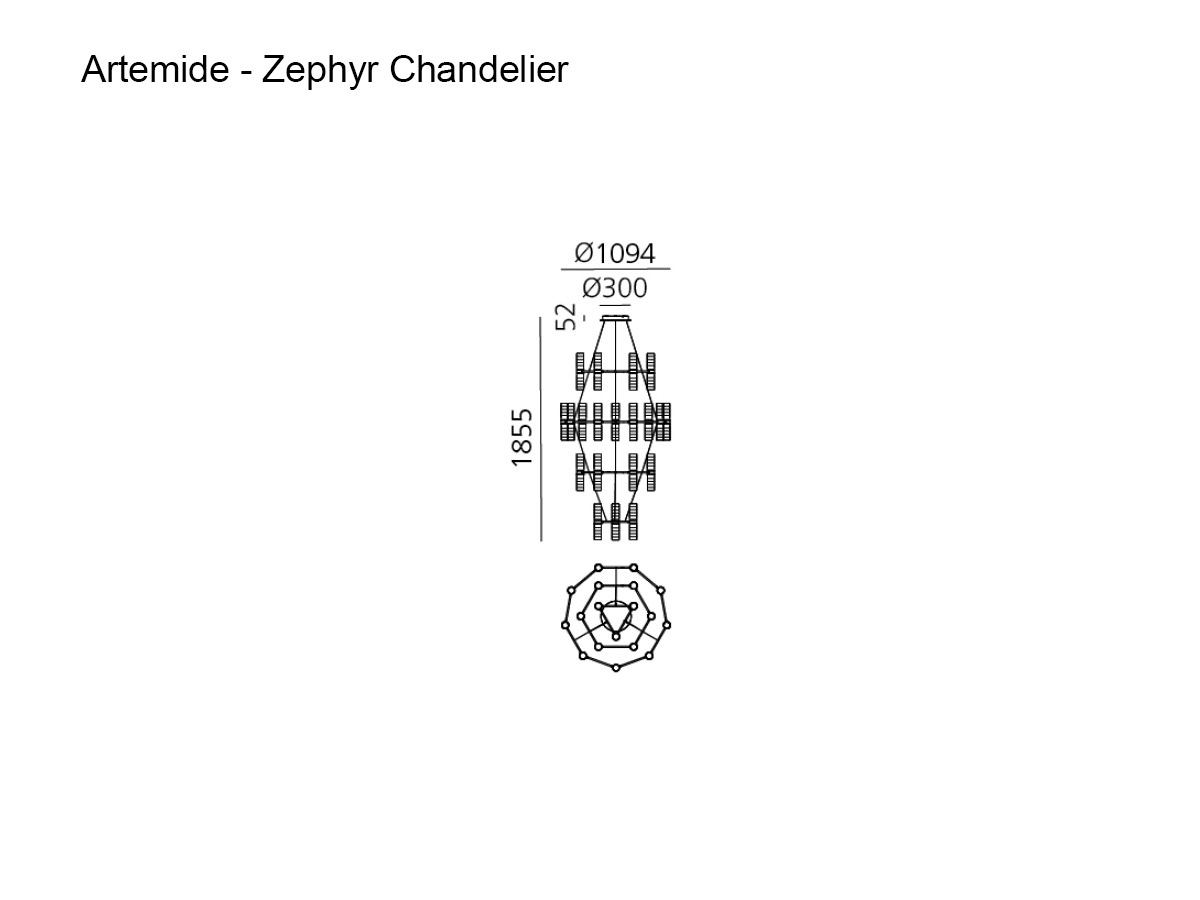 Artemide Zephyr Chandelier