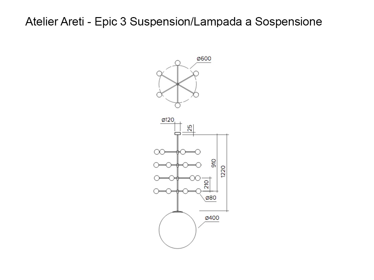 Atelier Areti Epic 3 Suspension Lamp