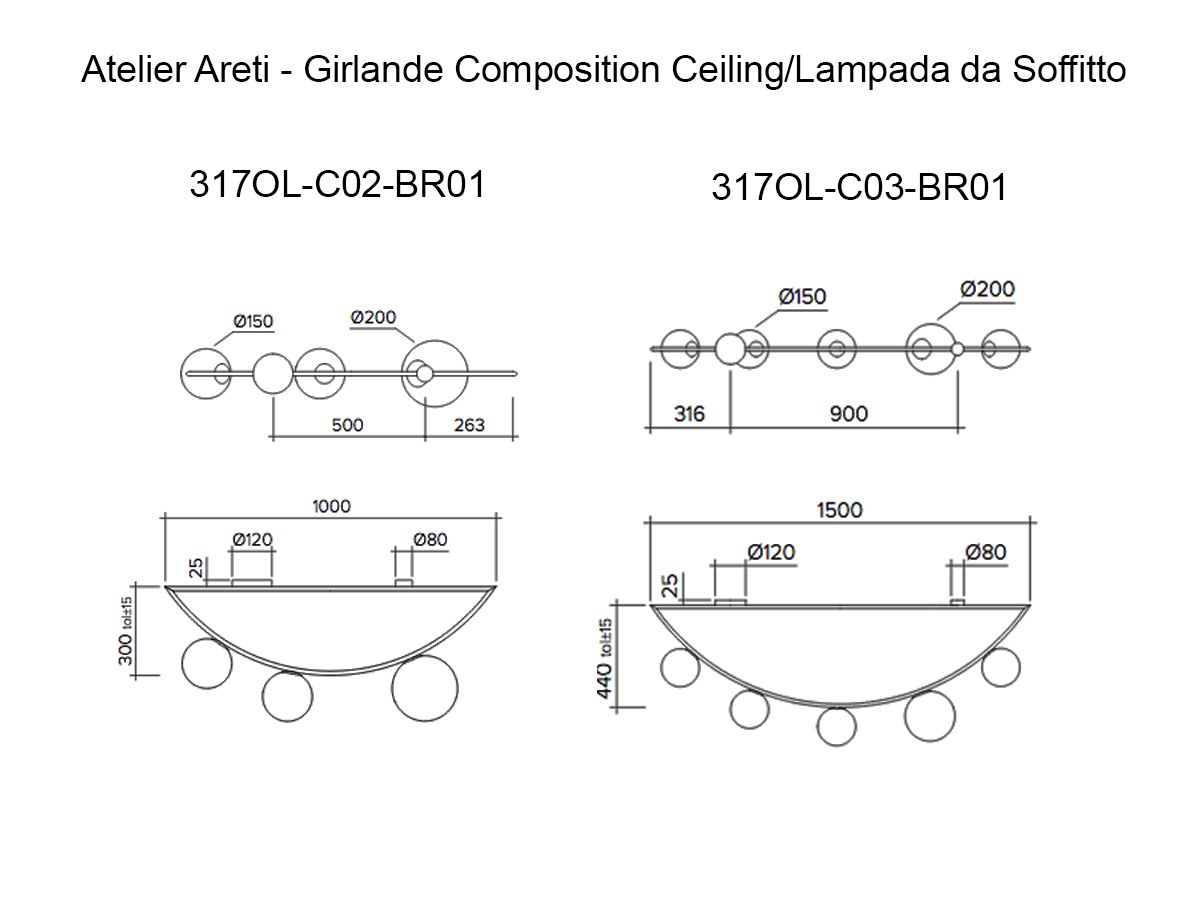 Atelier Areti Girlande Composition Ceiling Lamp