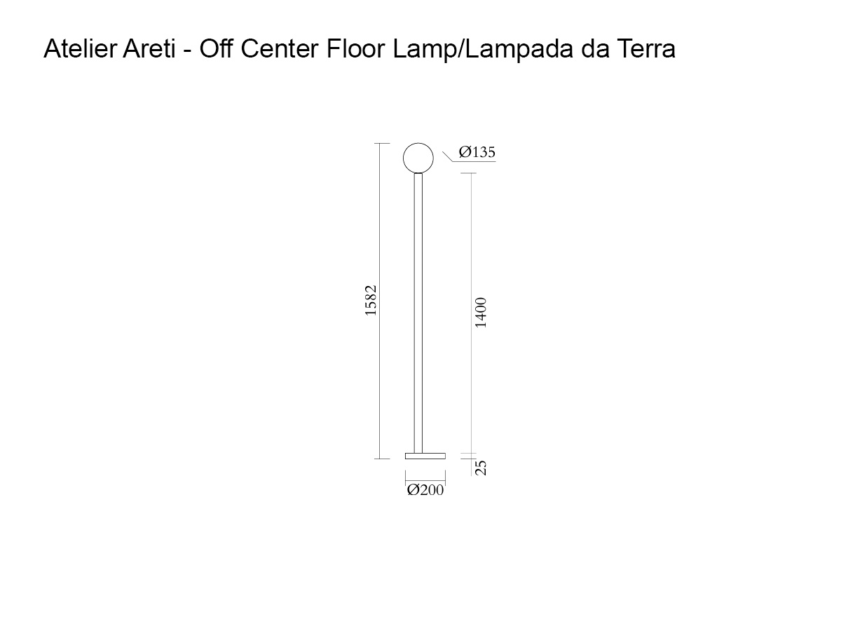 Atelier Areti Off Center Floor Lamp Colour Concept C