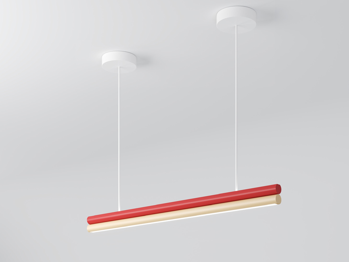 Atelier Areti Parallel Tubes 2 Suspension Lamp