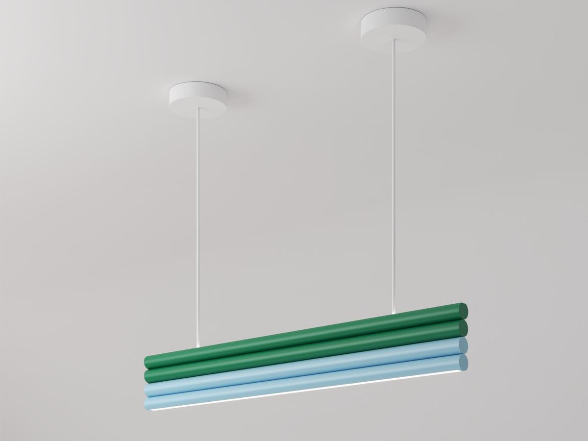 Atelier Areti Parallel Tubes 4 Suspension Lamp