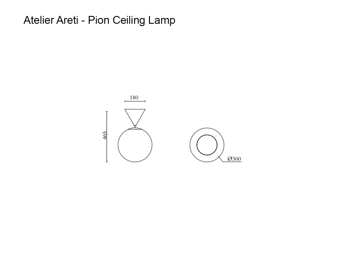 Atelier Areti Pion Ceiling Lamp