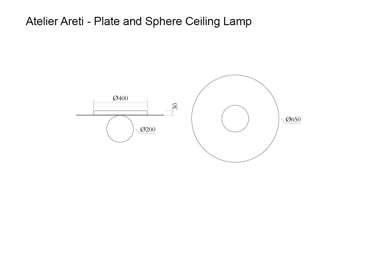 Atelier Areti Plate And Disc Wall Ceiling Lamp