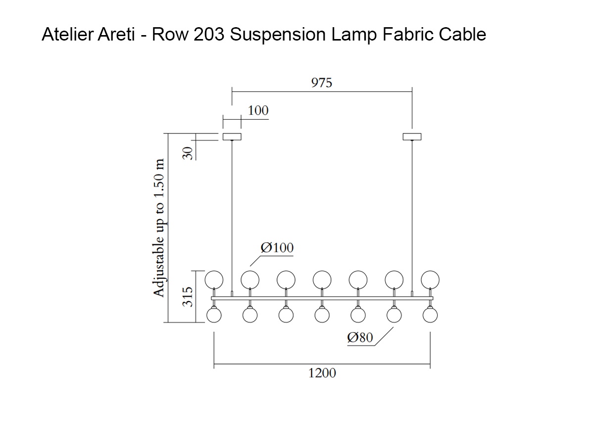 Atelier Areti Row Pendant Suspension Lamp