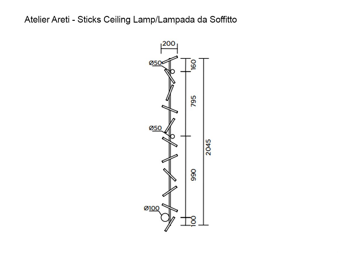 Atelier Areti Sticks Ceiling Lamp