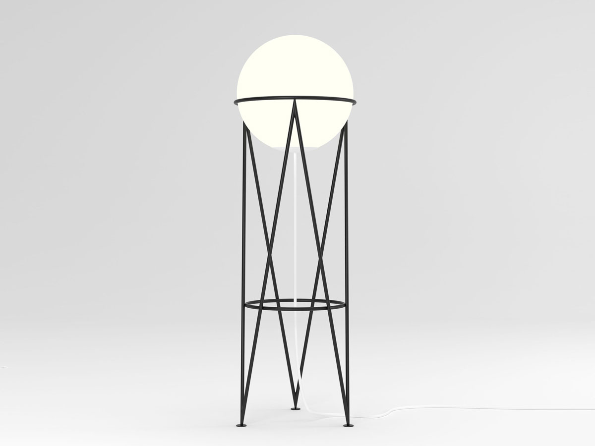 Atelier Areti Structure And Globe Medium Floor Lamp
