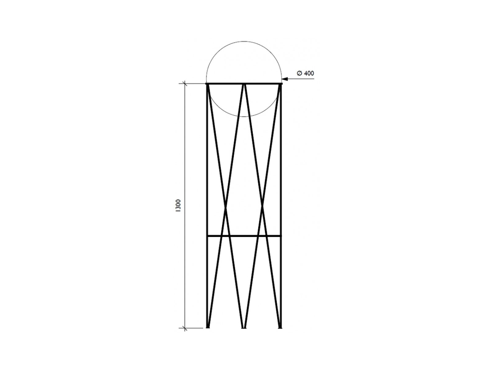 Atelier Areti Structure And Globe Floor Lamp