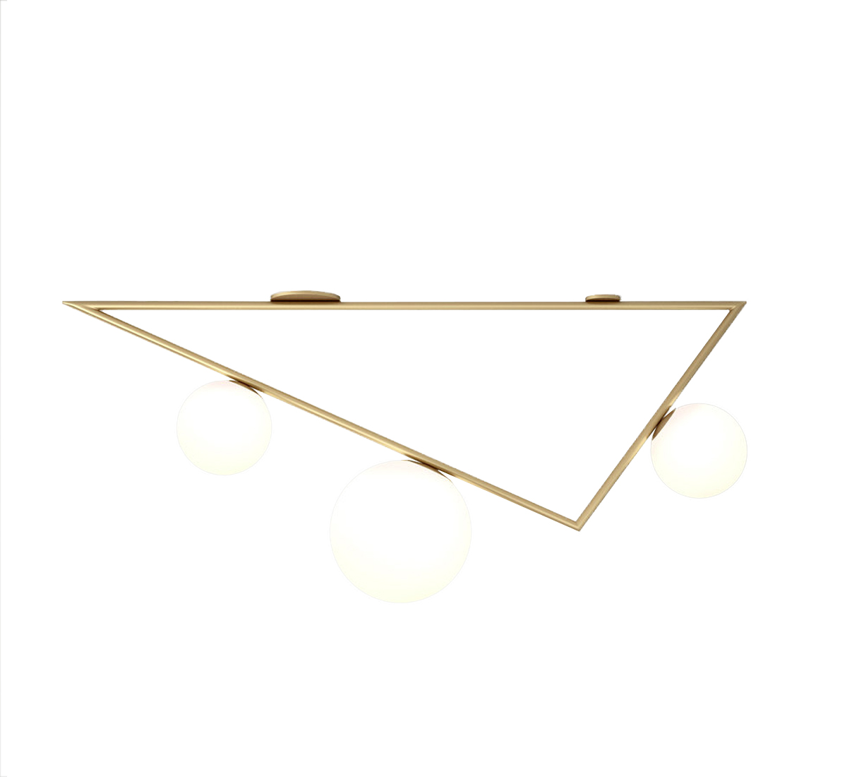 Потолочный светильник Atelier Areti Triangle 2+1, шары