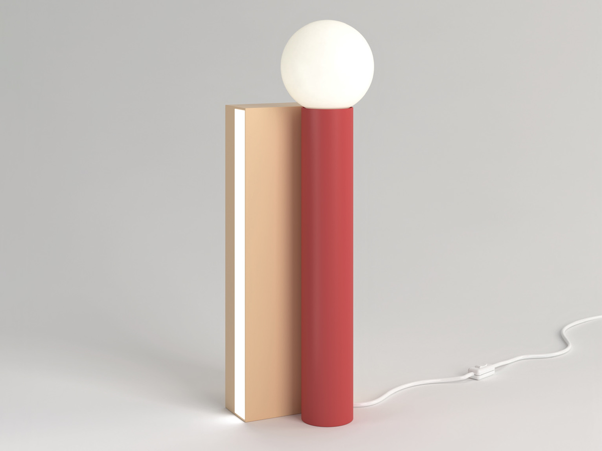 Atelier Areti Tube And Rectangle Table Lamp