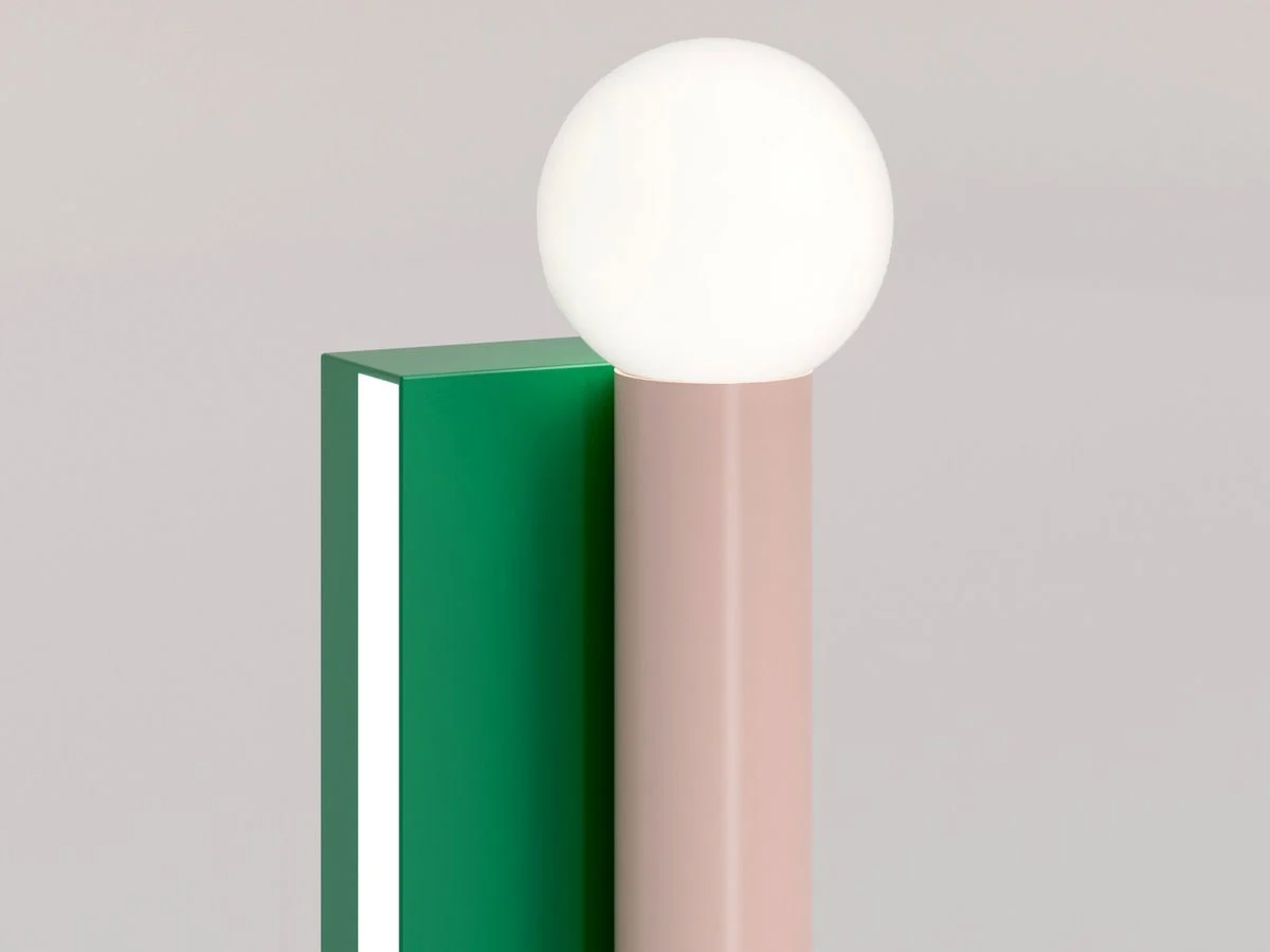 Atelier Areti Tube And Rectangle Table Lamp