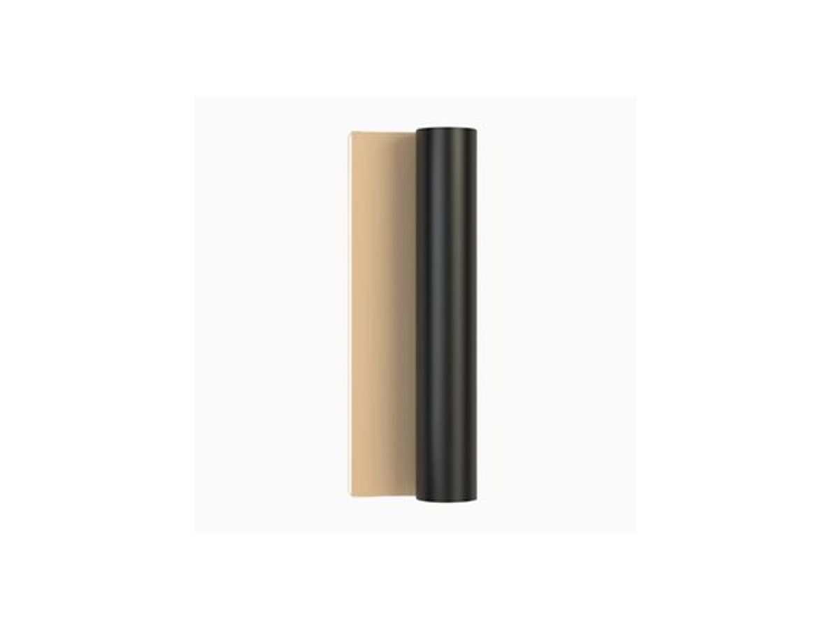 Atelier Areti Tube And Rectangle Wall Lamp Black Tube One Colour