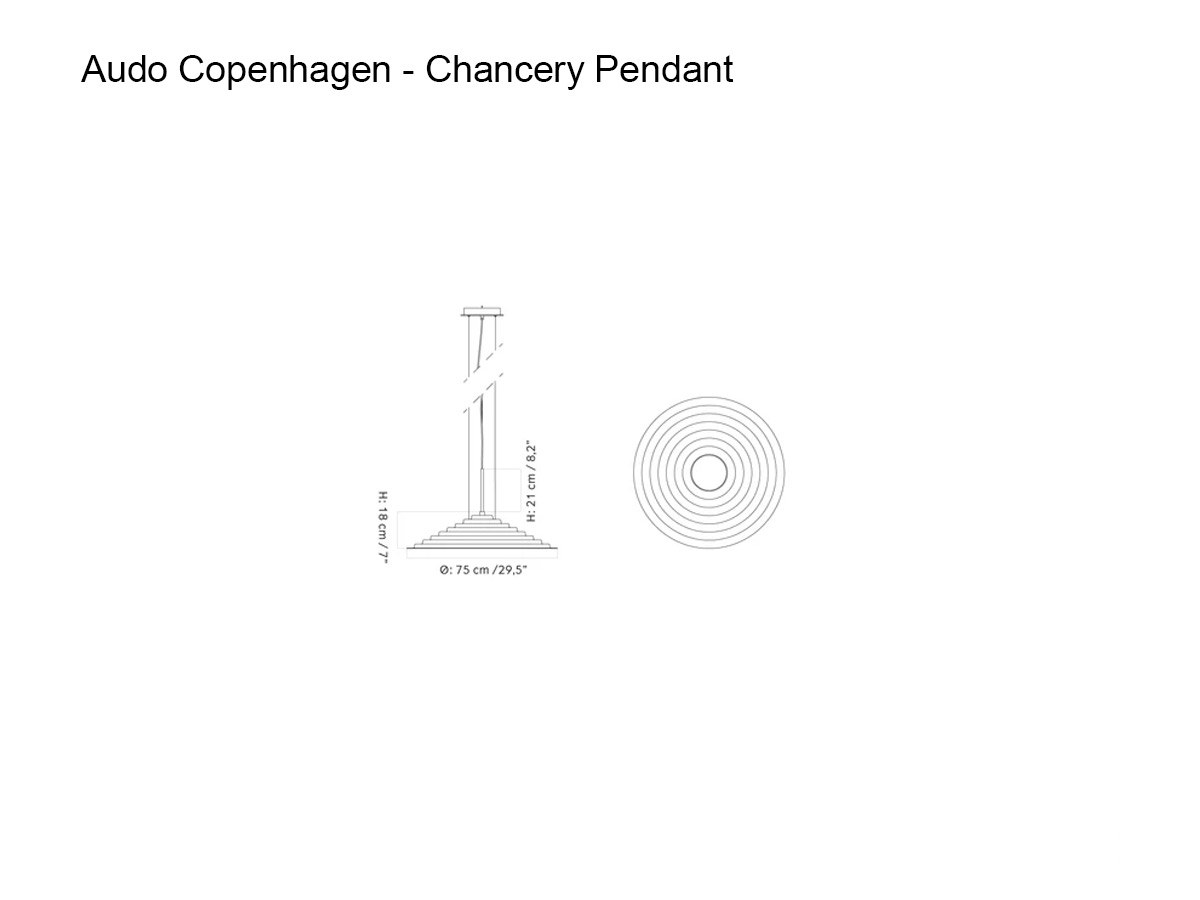 Audo Copenhagen Chancery Pendant Suspension Lamp
