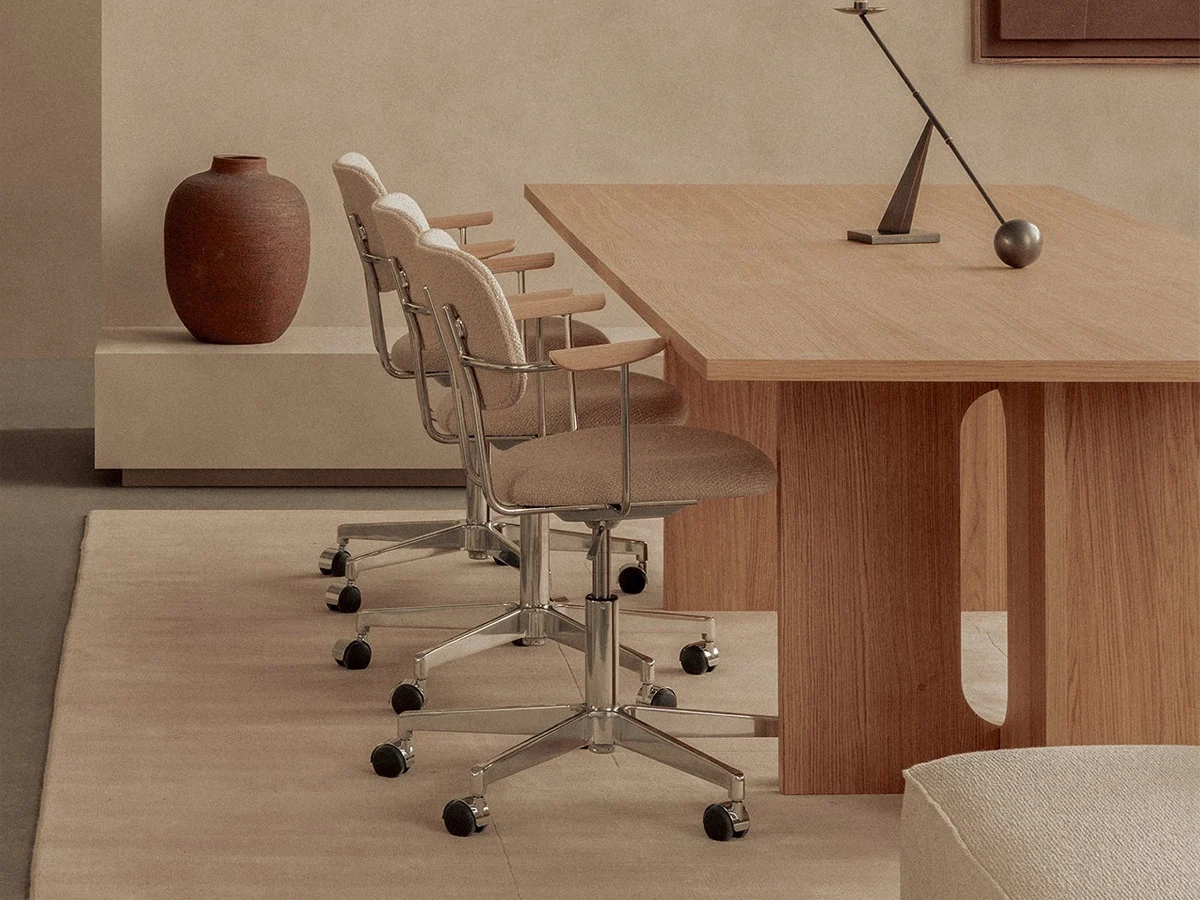 Audo Copenhagen Co Task Chair Upholstered With Armrests