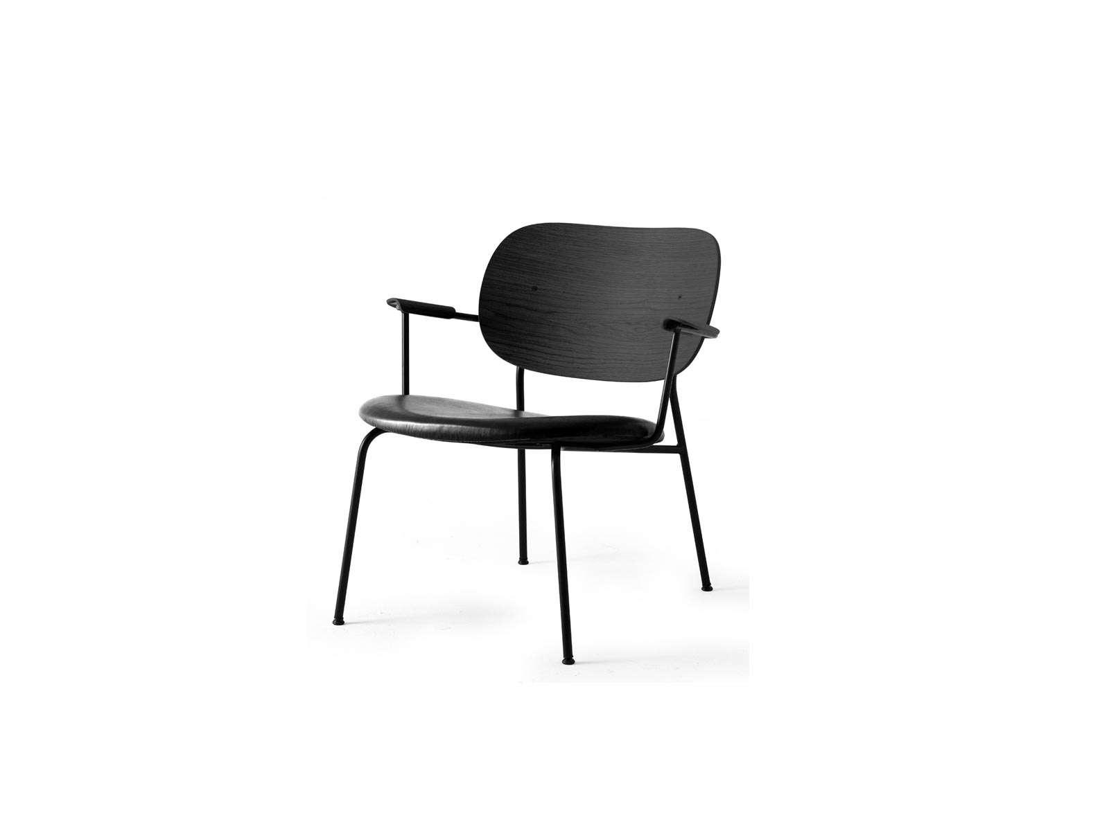 Audo Copenhagen Co Lounge Chair Seat Upholstered Black Structure