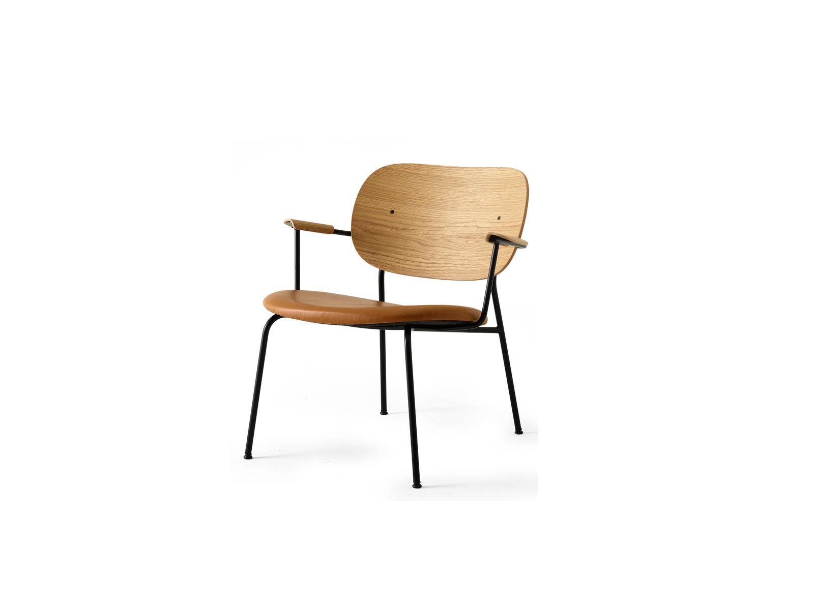 Audo Copenhagen Co Lounge Chair Seat Upholstered Black Structure